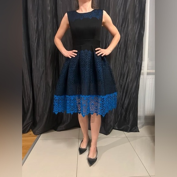 Maje Russe Honeycomb Knit And Guipure Dress Size 1 Retail $665 - Picture 5 of 11